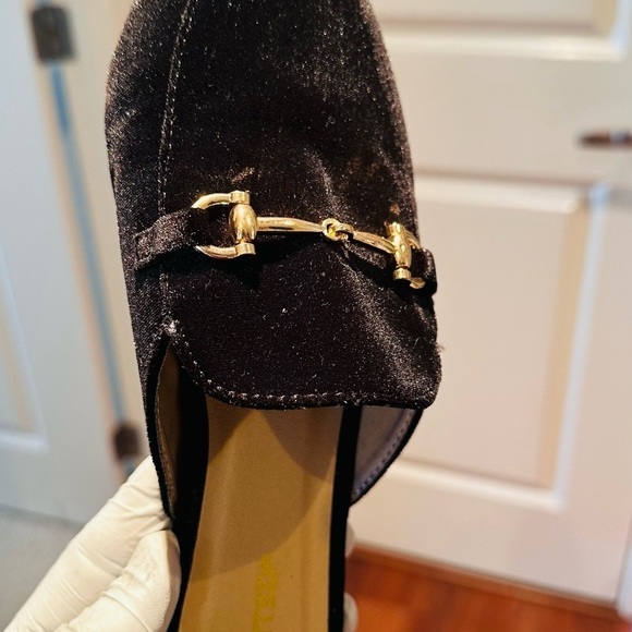 Wanted Ladies Suede Horse Bit Mules. - Picture 6 of 7